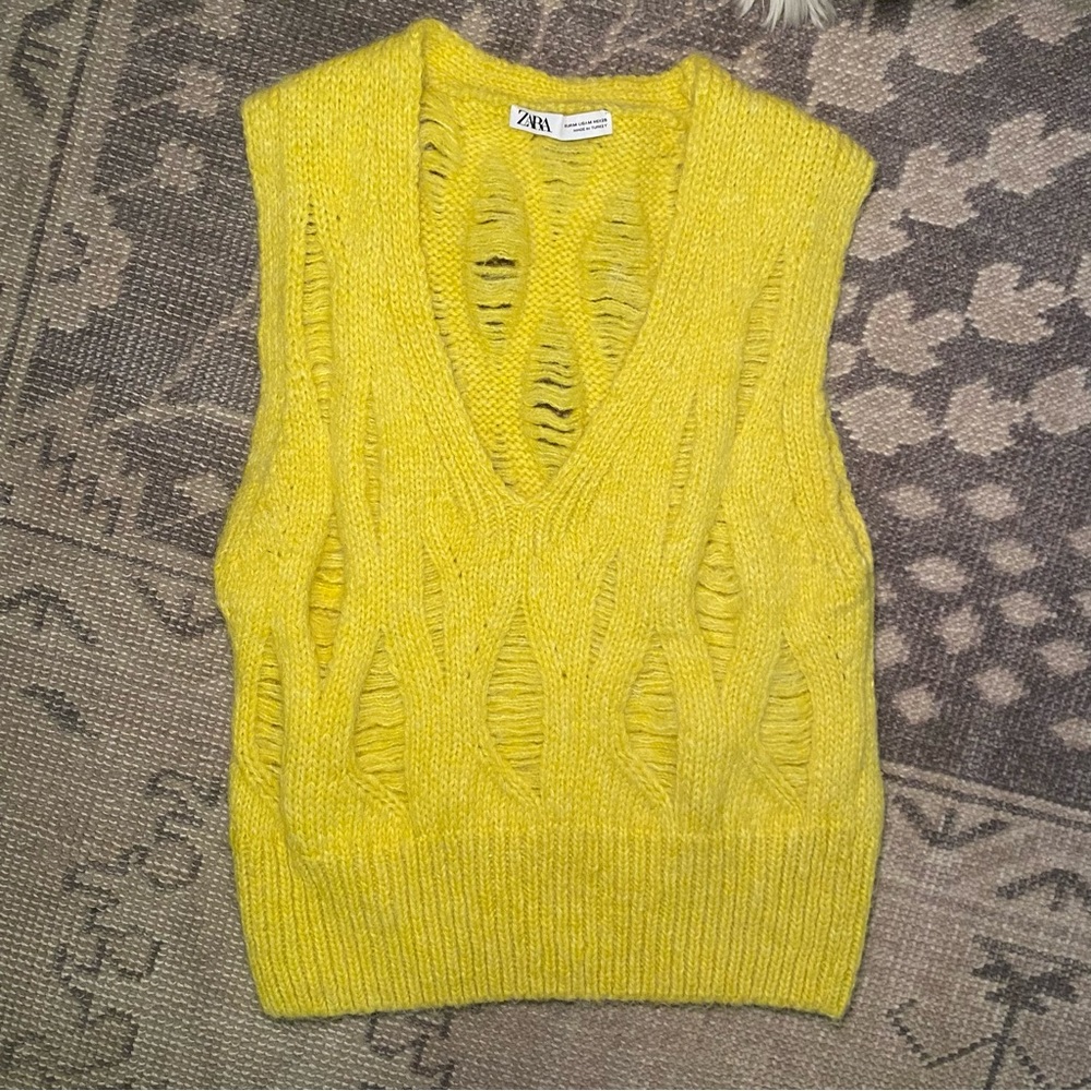 Zara knit sweater vest